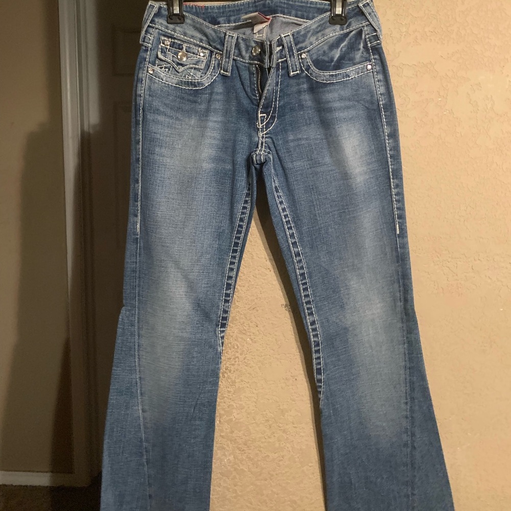 True religion women blue jeans size 28